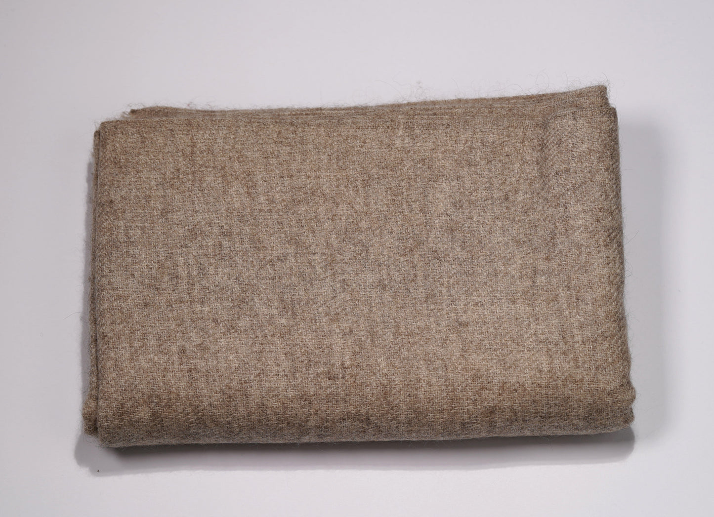 100% Yak Wool Shawl Light Brown Colour