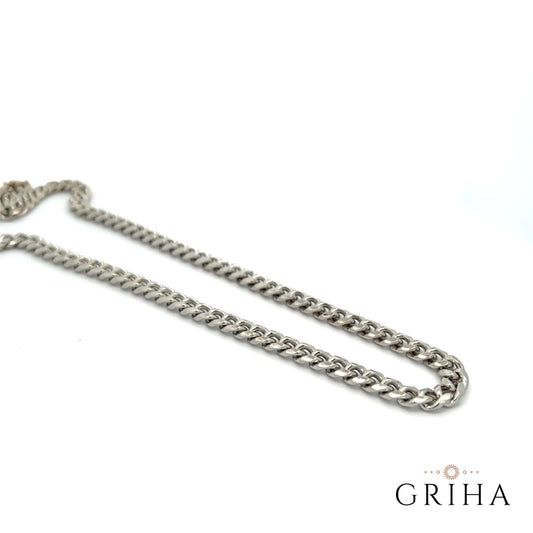 6mm Silver Cuban Chain Necklace