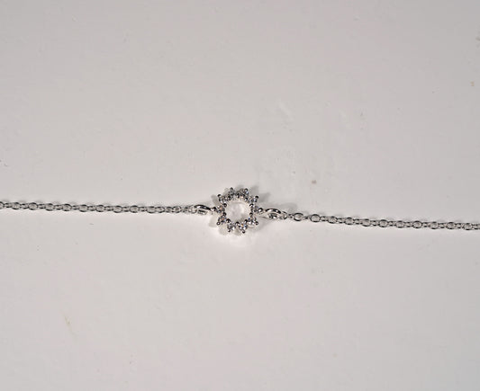 925 Sterling Silver Bracelet Flower Charm