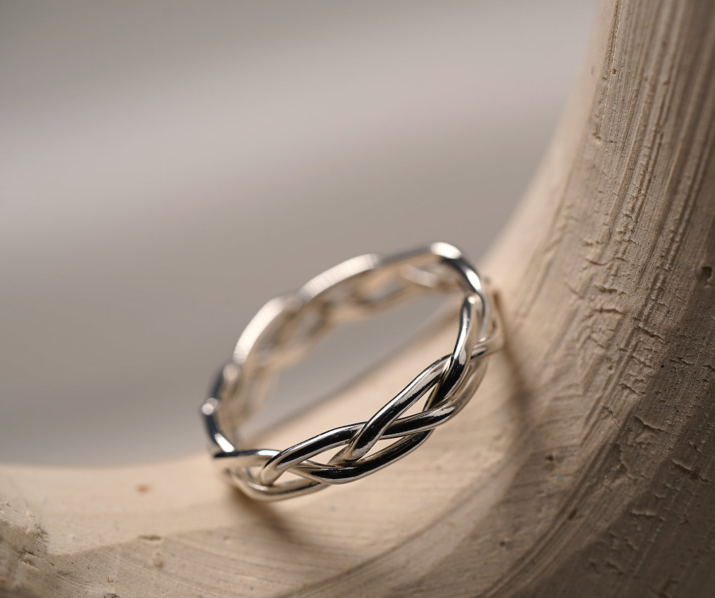 925 Sterling Silver Braided Ring