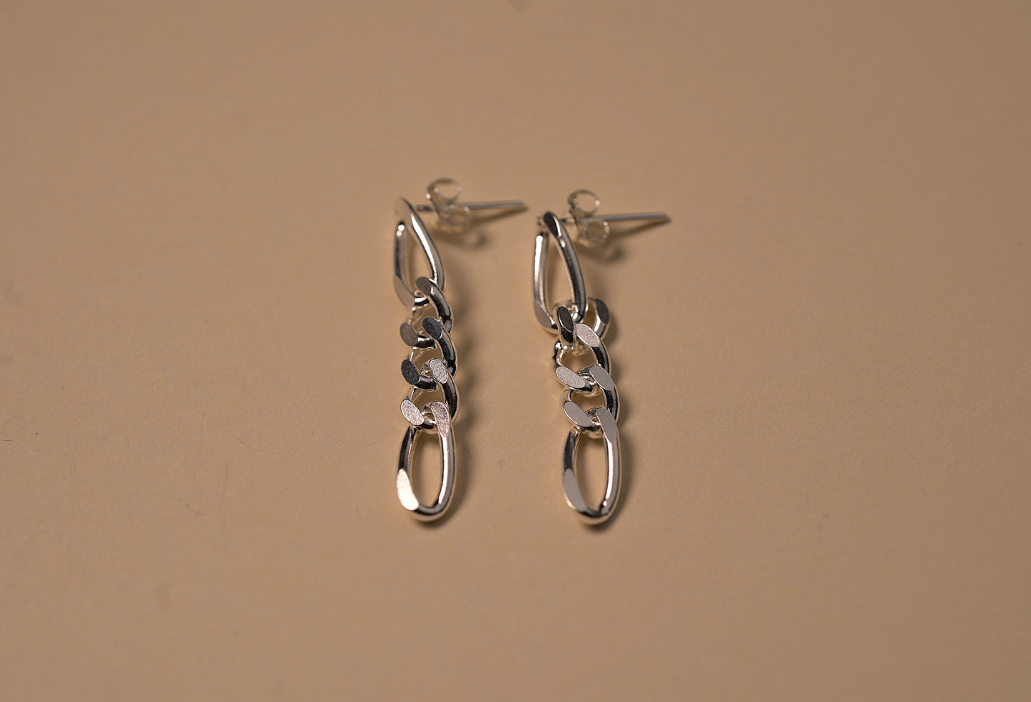 925 Sterling Silver Chain Drop Earrings