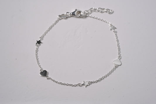 925 Sterling Silver Charm Style Bracelet Jewelry