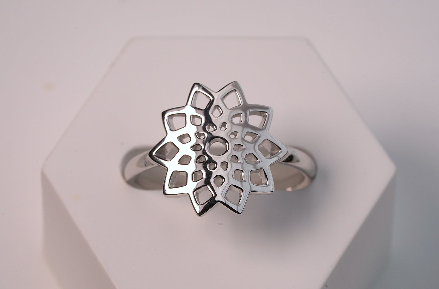 925 Sterling Silver Mandala Ring
