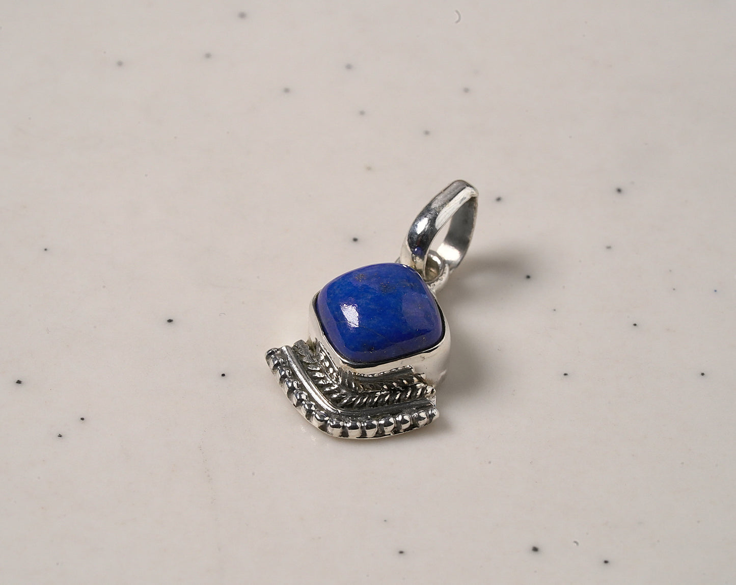 925 Sterling Silver Natural Lapis Pendant