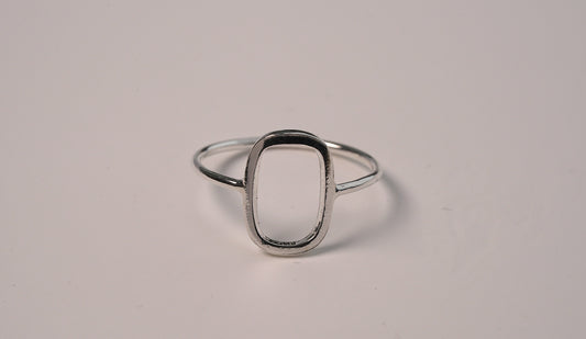 925 Sterling Silver Oval Ring