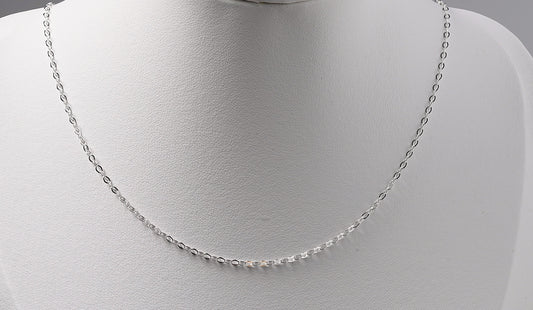 925 Sterling Silver Thin Link Chain Necklace