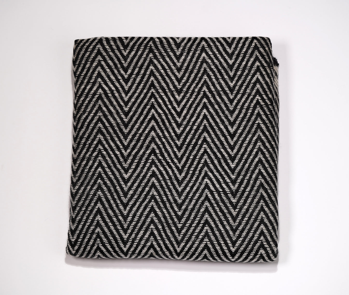 Pashmina Shawl made from Exclusive Cashmere- Thickest Style Zig Zag Design - Griha Threads & Treasure