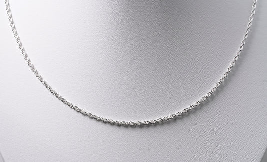Thin Rope Chain Sterling Silver - Griha Threads & Treasure