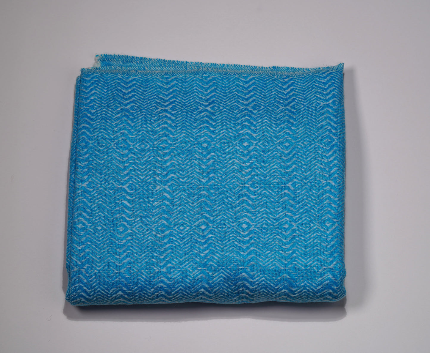 Cashmere Pashmina Blue Geometric