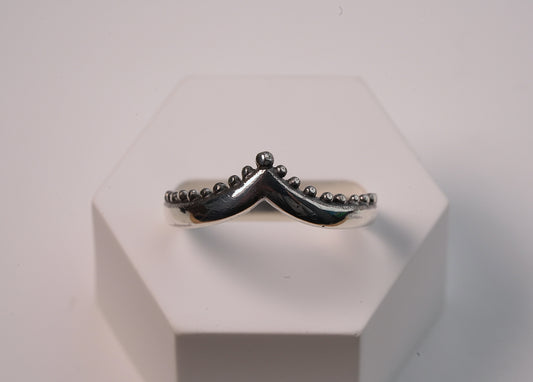 V Shaped Stacker Ring - Griha Threads & Treasure