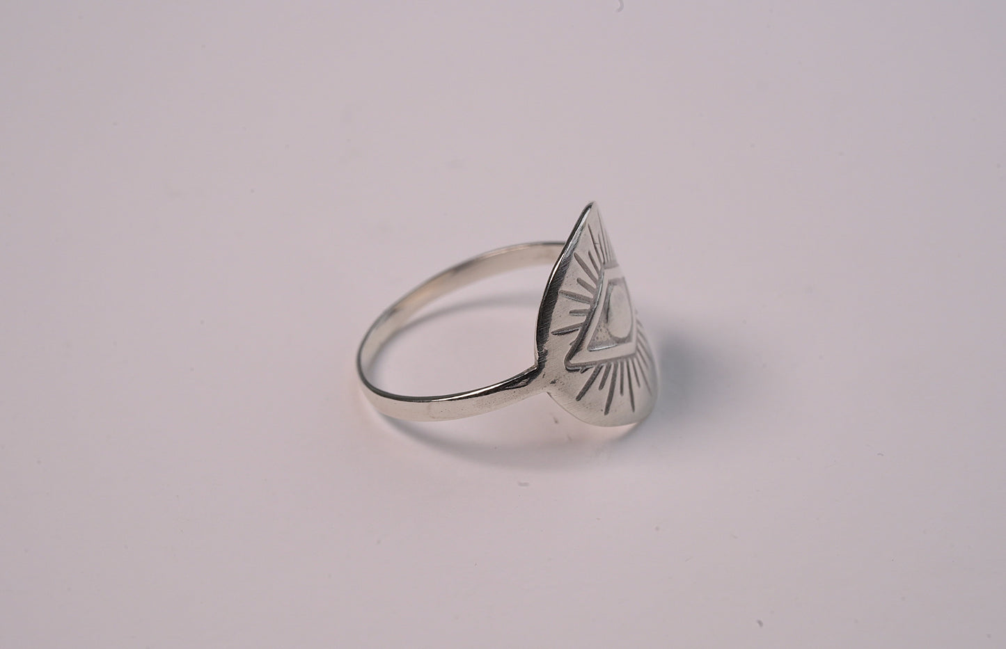 Third Eye Silver Ring - Griha Threads & Treasure