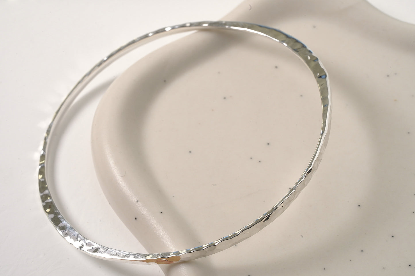 Thin Hand Hammered Bangle - Griha Threads & Treasure