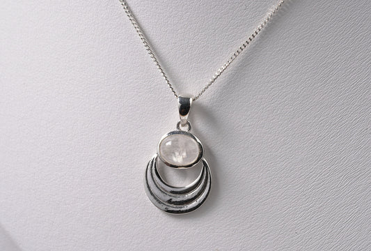 Unique Moonstone Pendant - Griha Threads & Treasure