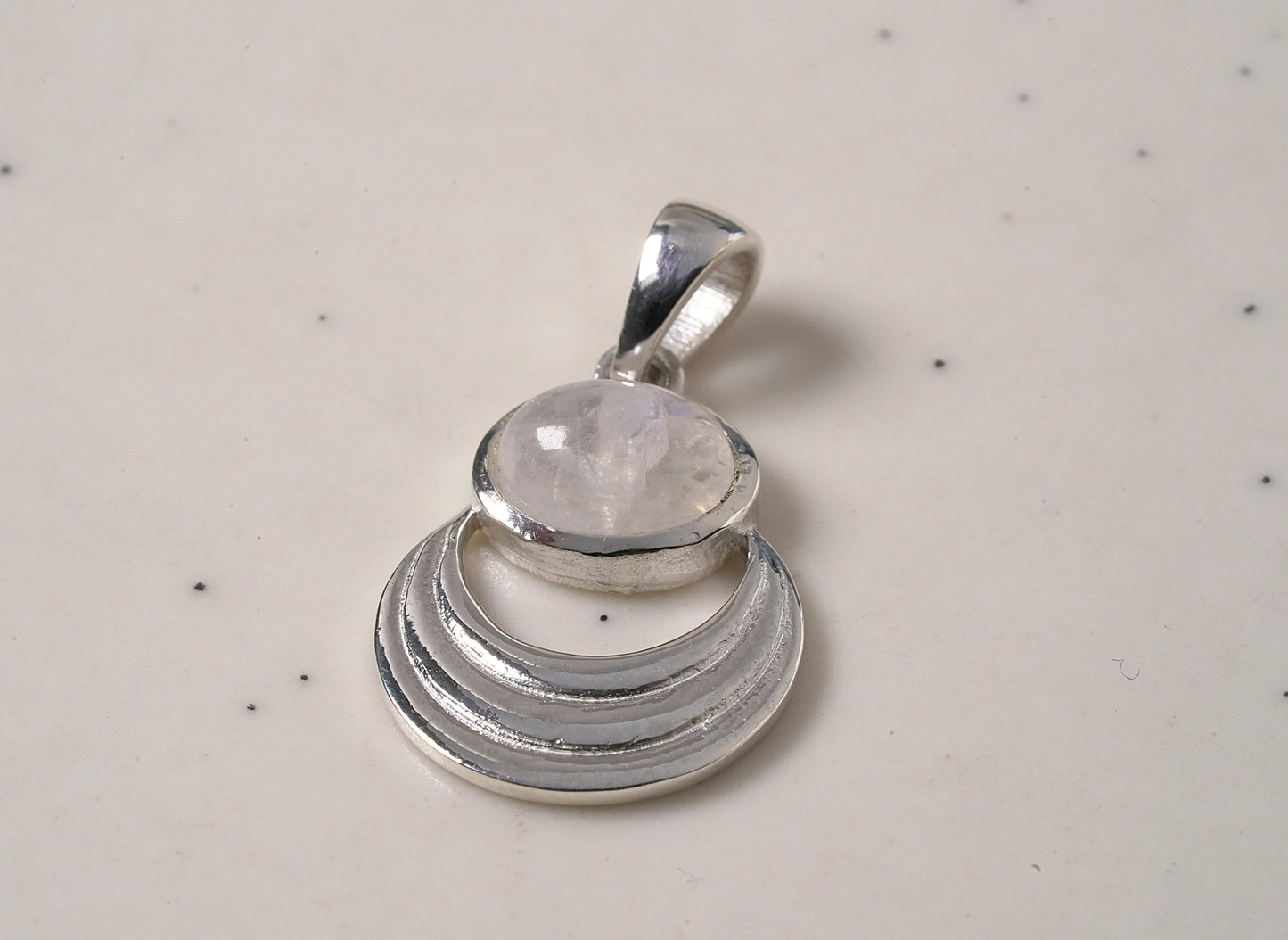 Unique Moonstone Pendant - Griha Threads & Treasure