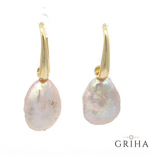 Freshwater Pearl Hook Drop Earrings