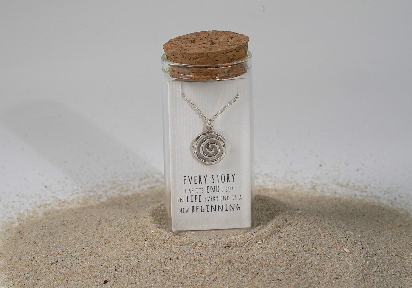 Silver Spiral Necklace - Griha Threads & Treasure