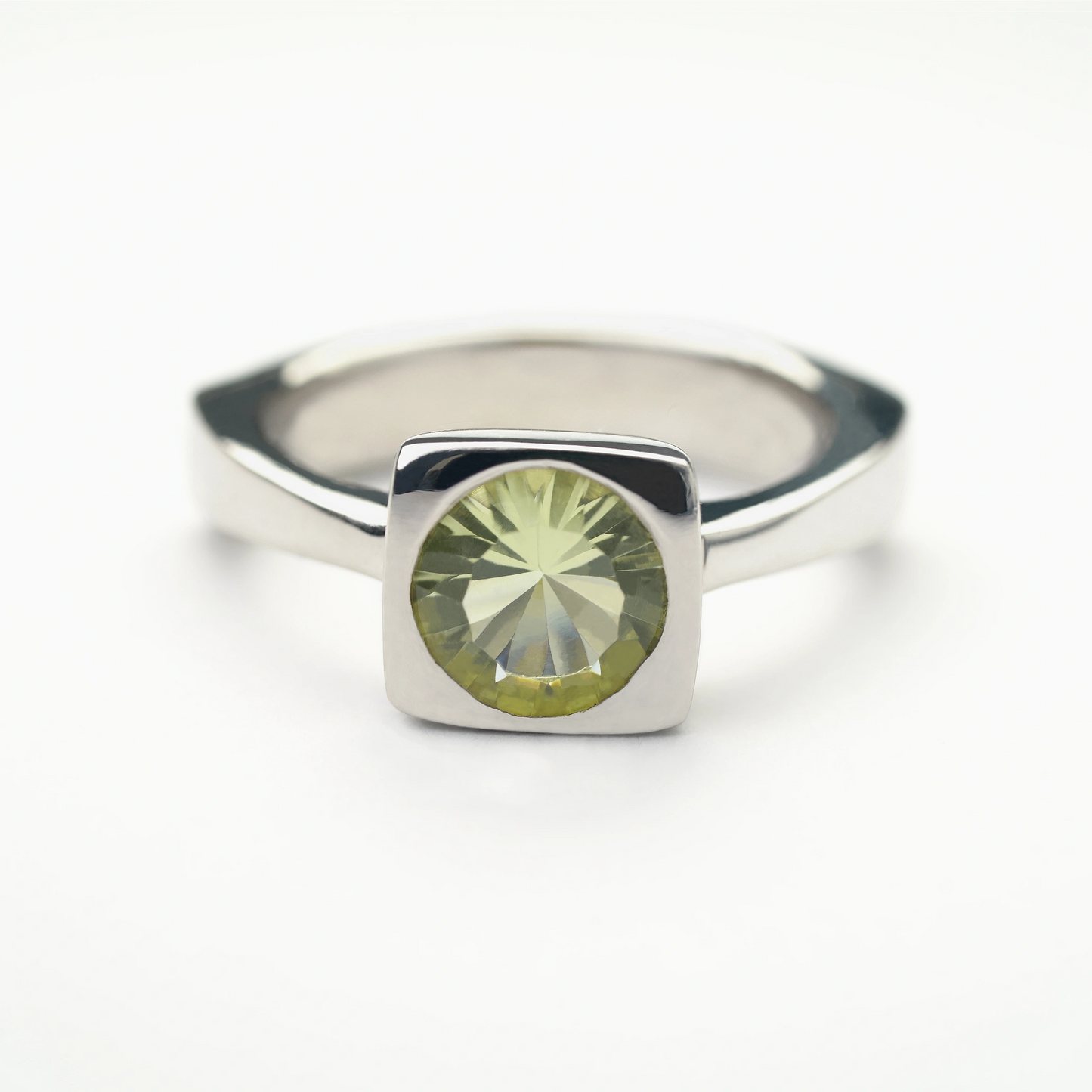 Sterling Silver Lemon Quartz Gemstone Ring