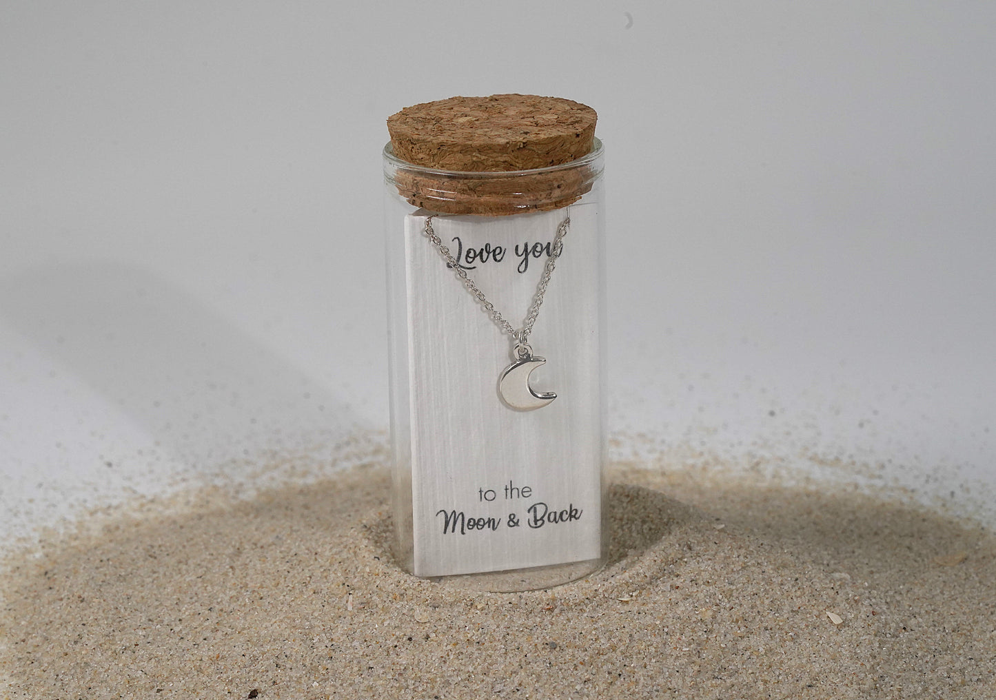 To the Moon and Back Silver Necklace - Griha Threads & Treasure