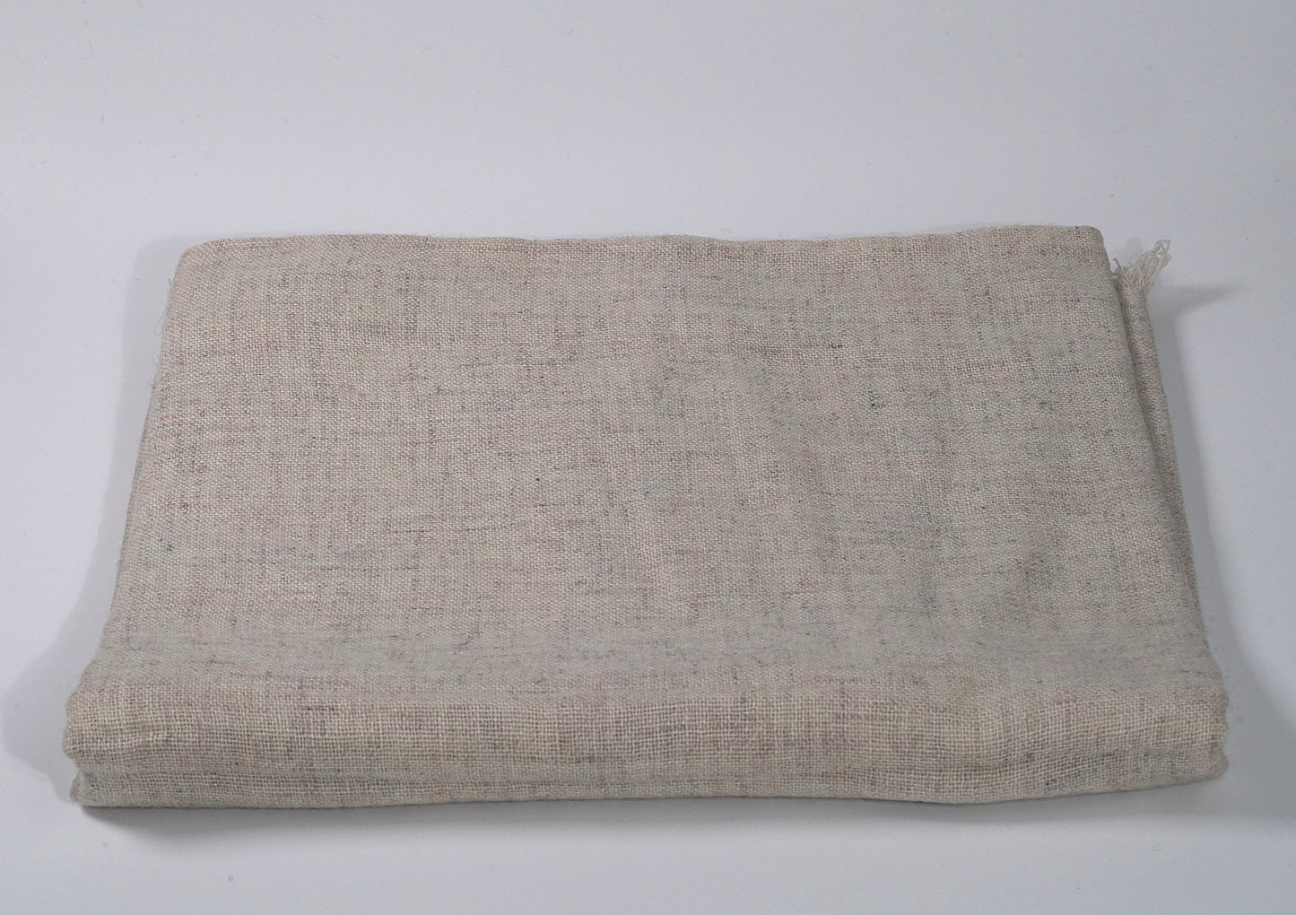 Natural Beige Sheep Wool Shawl