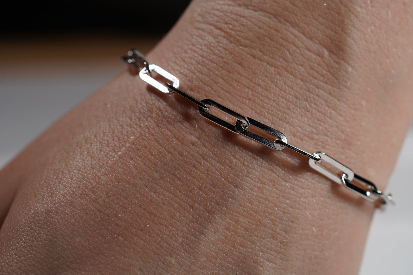 Paperclip Chain Bracelet- Available in Gold Plated Sterling Silver and Sterling Silver