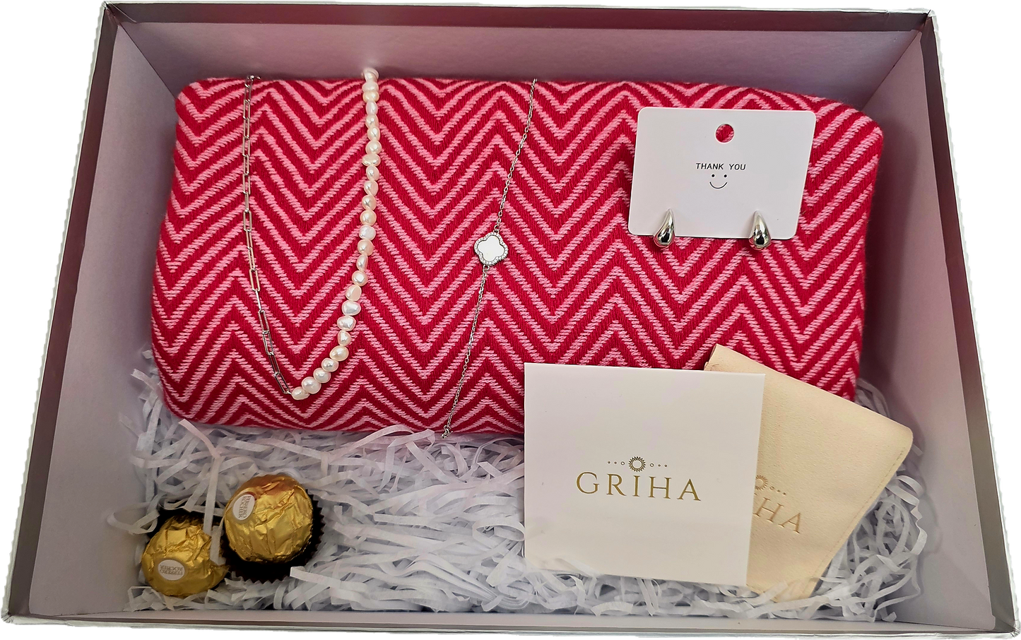 Premium Mother's Day Gift Box Pashmina and Jewellery