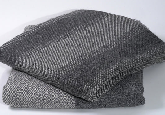 Premium range 100% cashmere pashminas stacked together