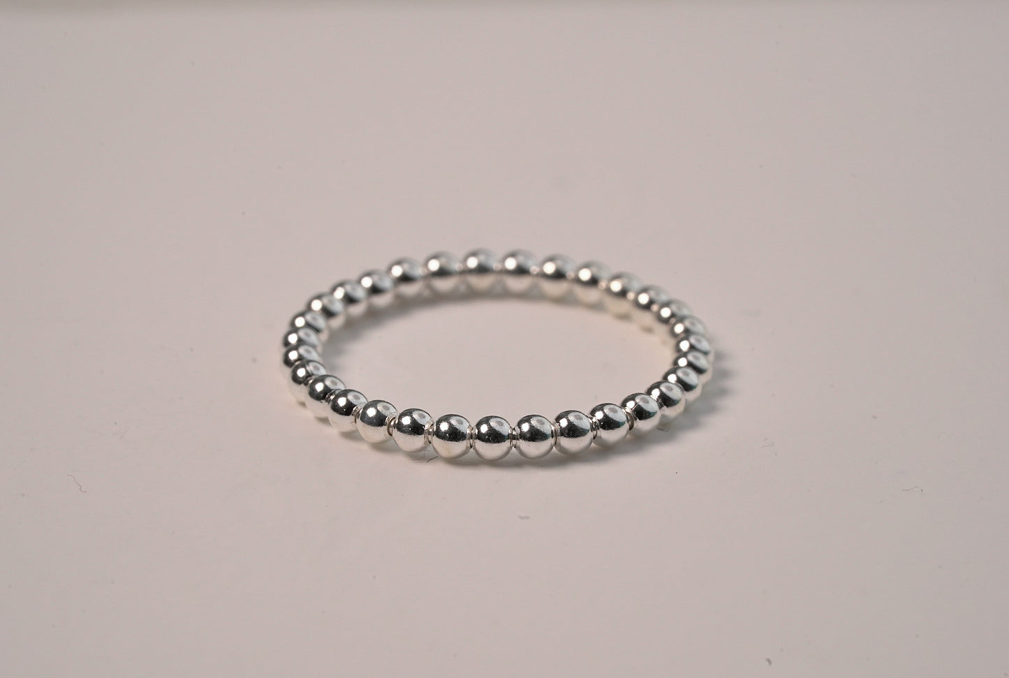 Silver Ball Stackable Ring in Sterling Silver