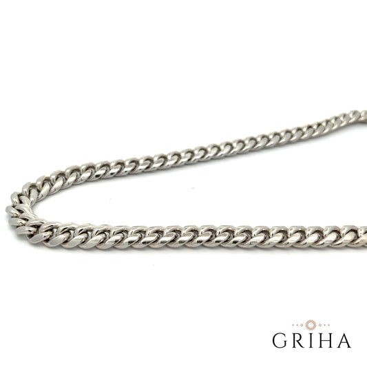 925 Sterling Silver Cuban Chain Necklace 8mm