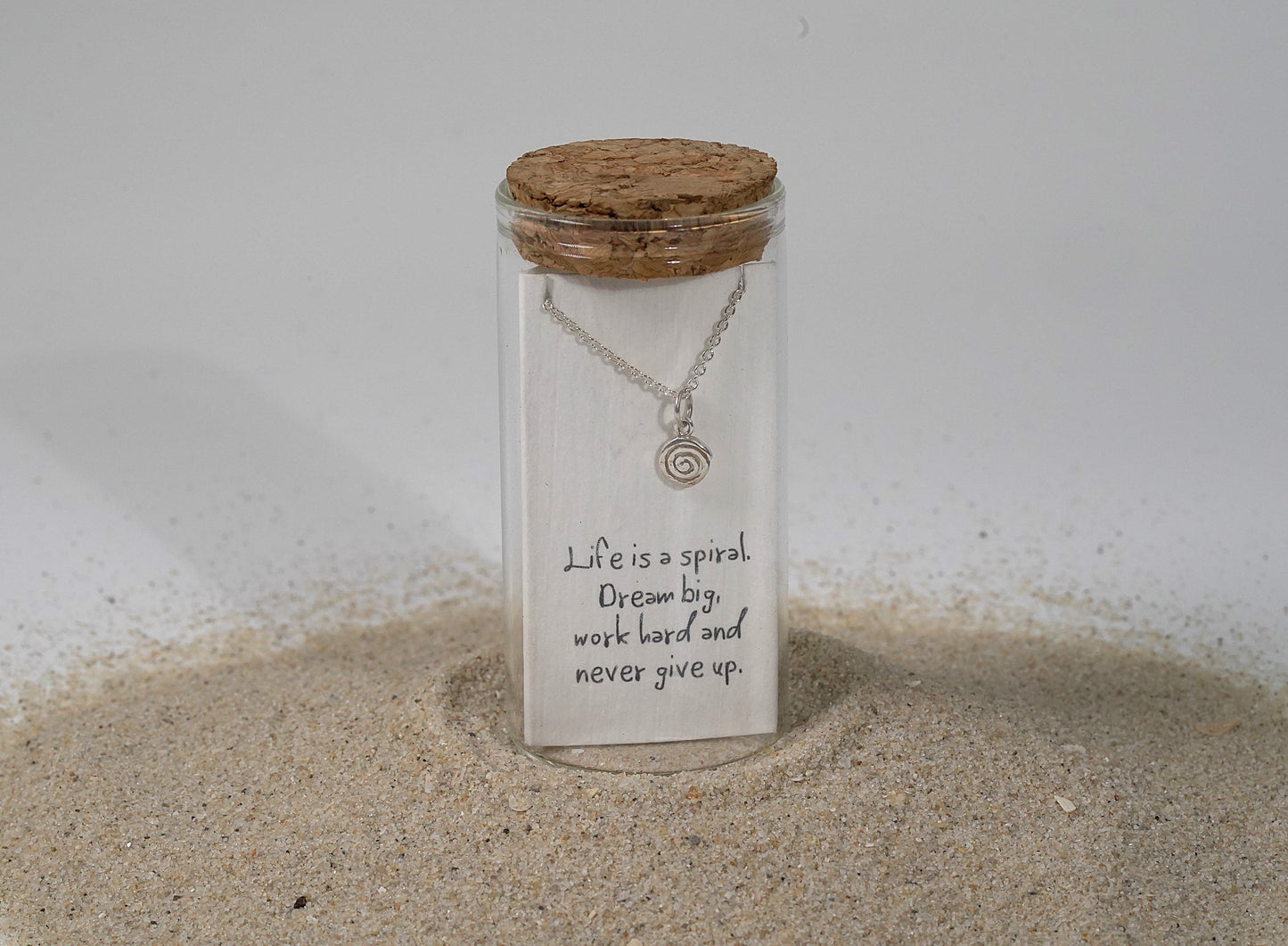 Silver Spiral of Life Necklace - Griha Threads & Treasure