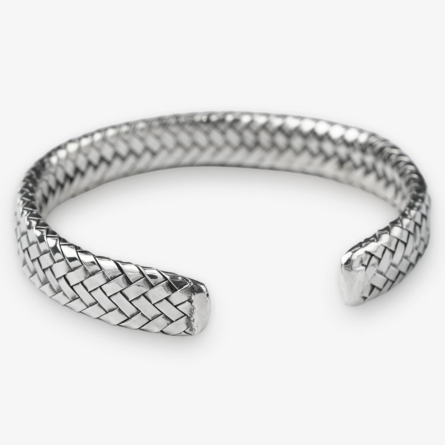 995 Fine Silver Braided Cuff Bracelet