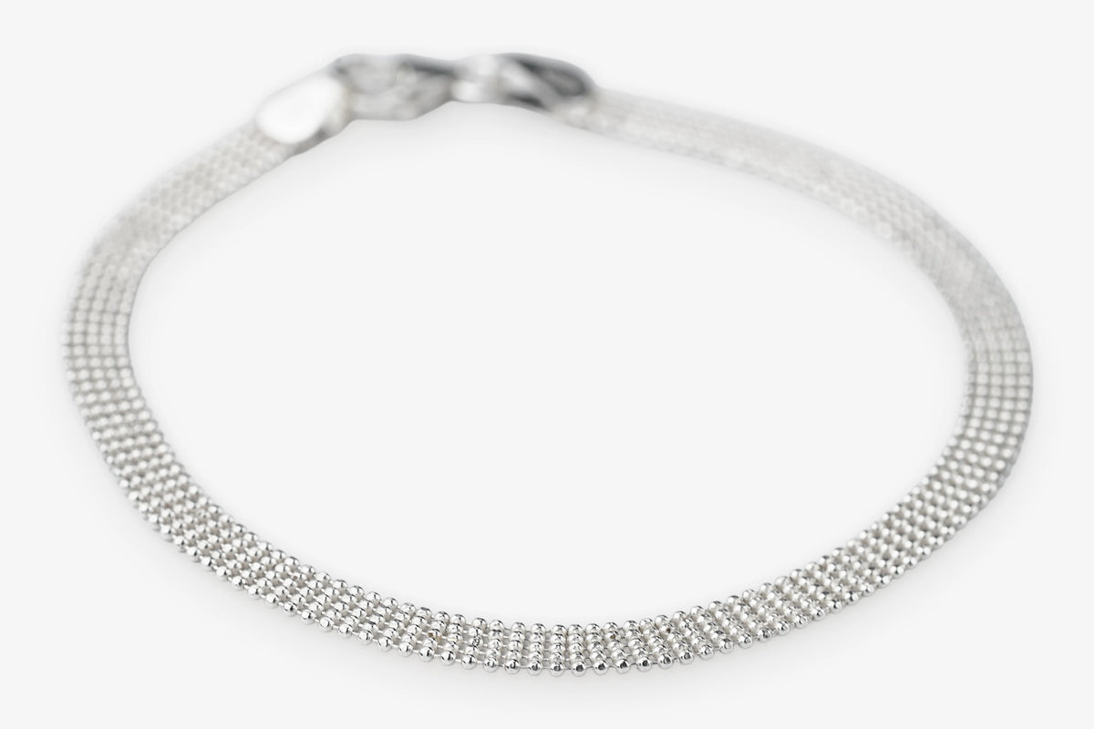 Fine Mesh Sterling Silver Bracelet Modern Silver Jewellery