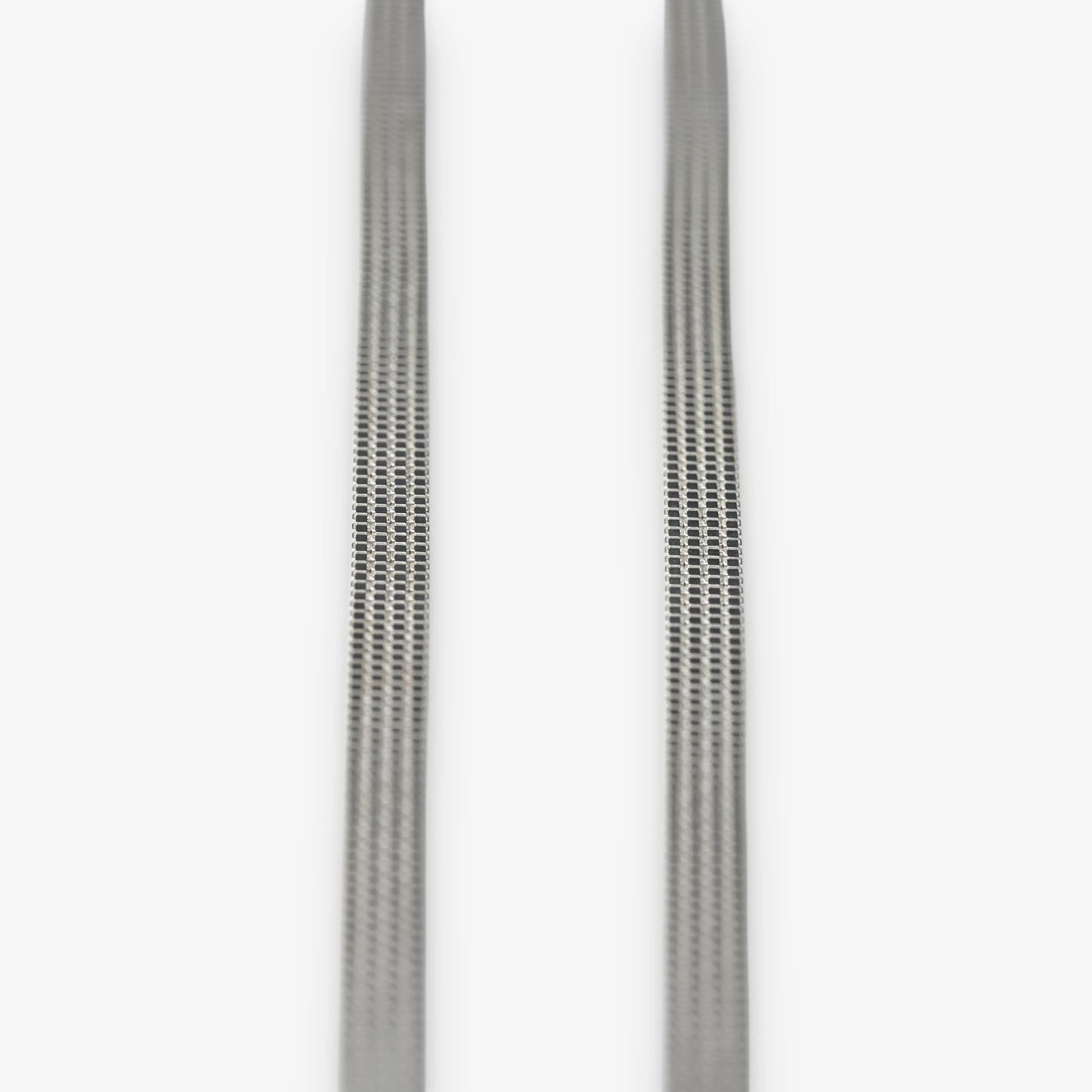 Sterling Silver Solid Mesh Necklace close up detail