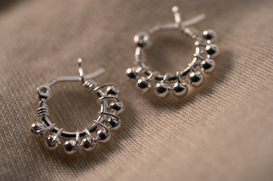 Sterling 925 Silver Huggie Hoop Earrings