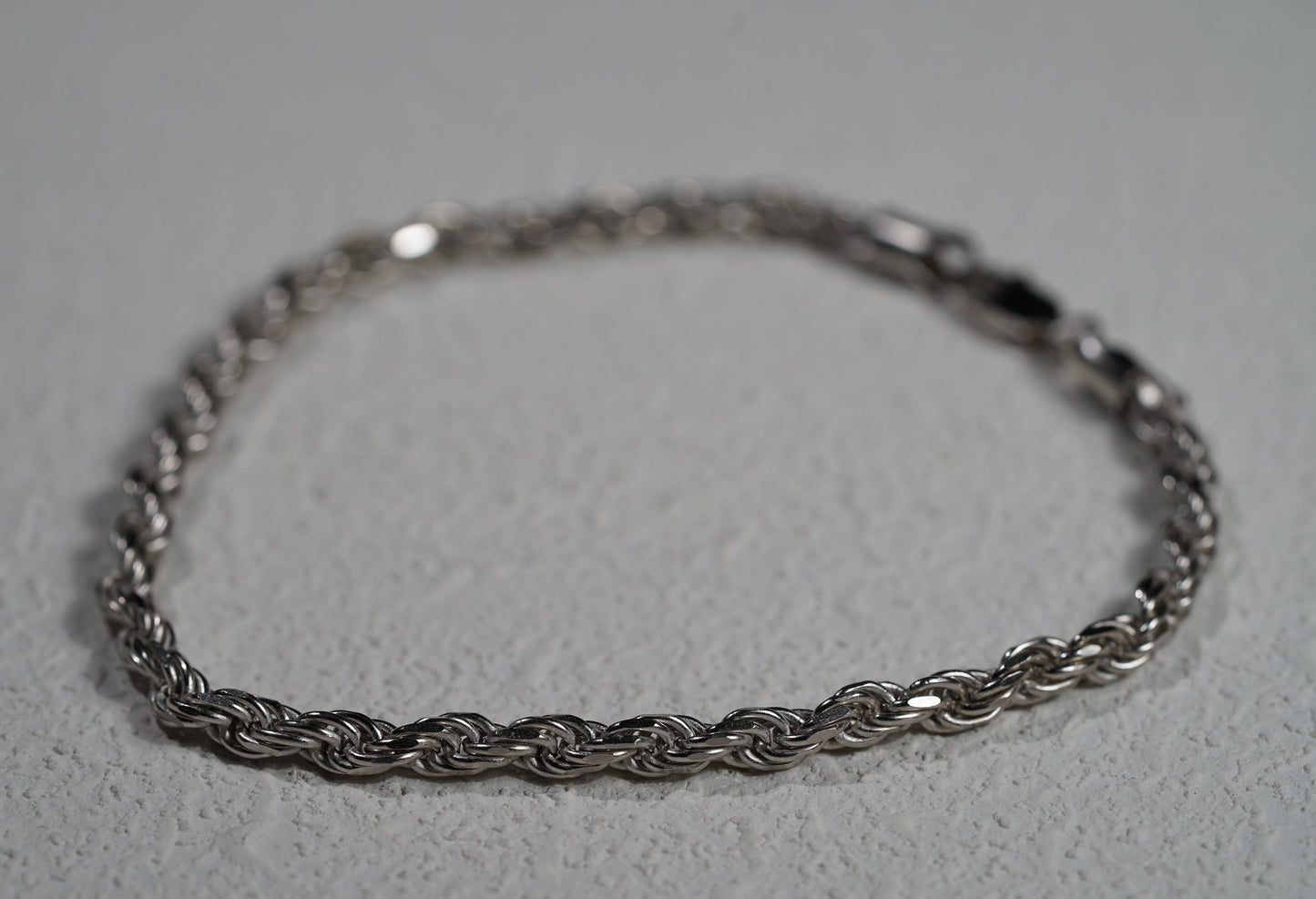 Sterling Silver Bracelet – Braided Rope Chain