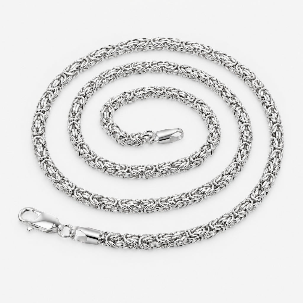 Sterling Silver Byzantine Necklace