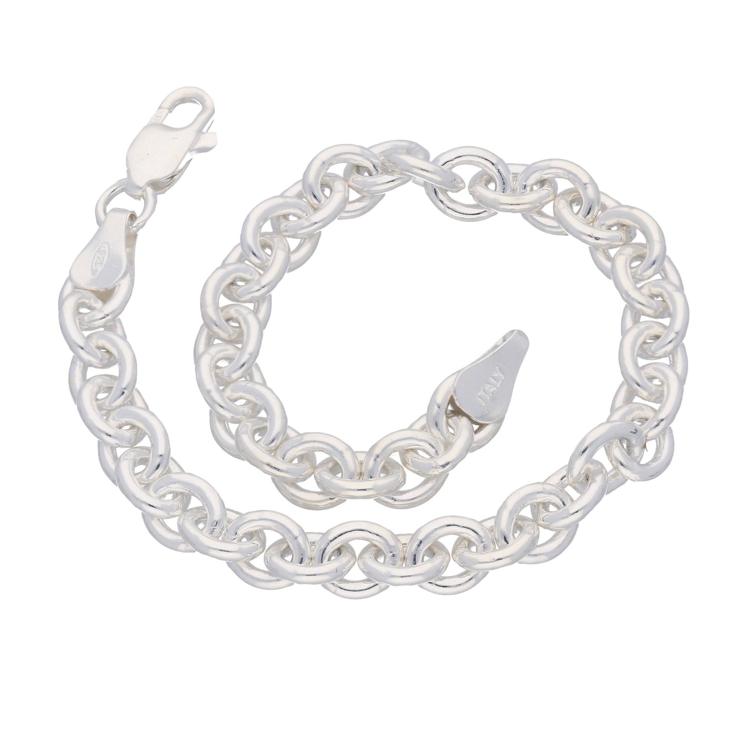 Sterling Silver Cable Link Chain Bracelet