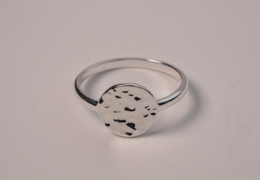 Sterling Silver Hammered Ring