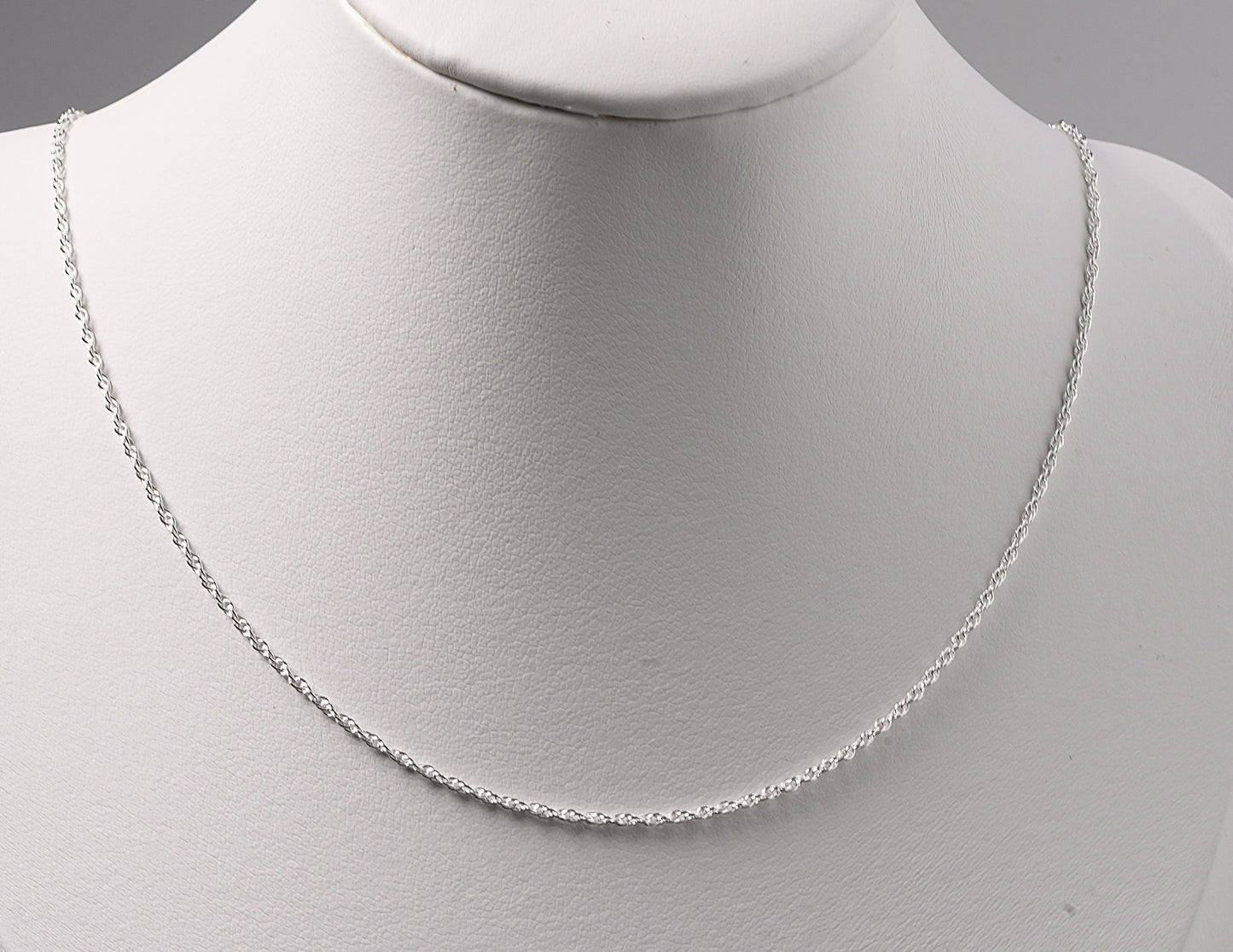 Sterling Silver Knitted Chain Necklace