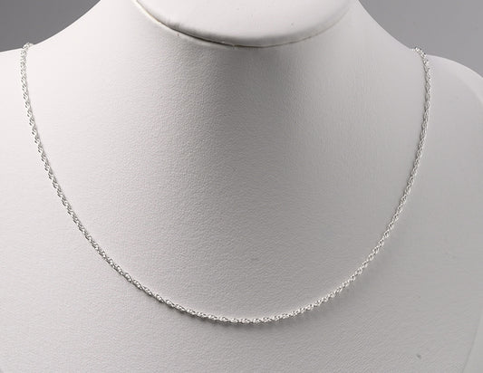 Sterling Silver Knitted Chain Necklace