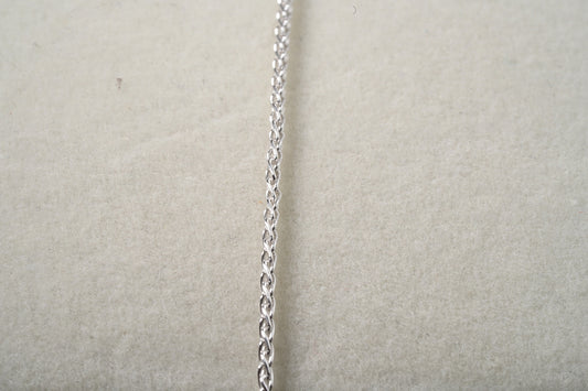 Sterling Silver Knitted Style Chain Necklace