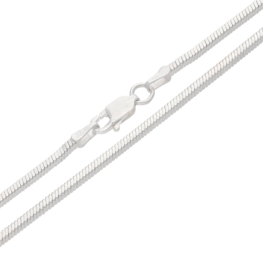 Sterling Silver Square Magic Snake Chain Necklace