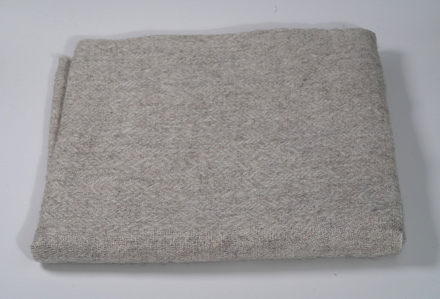Thick Grey Pashmina with Subtle Zig Zag Pattern