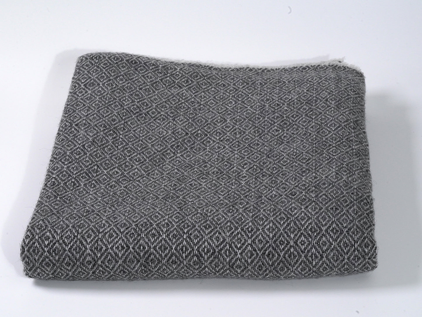 Thickest Pashmina Shawl in Charcoal Diamond Pattern