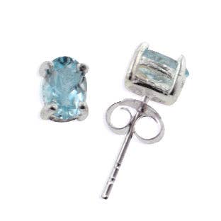 Topaz Silver Stud