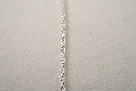 Simple Woven Sterling Silver Chain - Griha Threads & Treasure