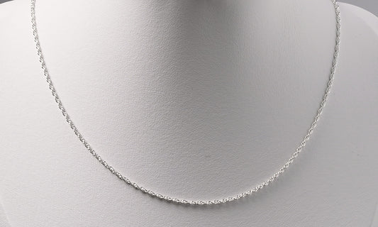 Simple Woven Sterling Silver Chain - Griha Threads & Treasure