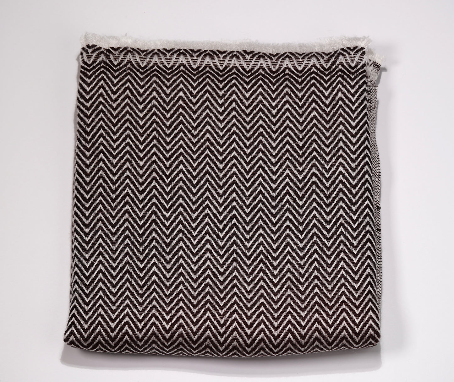 Pashmina Shawl made from Exclusive Cashmere- Thickest Style Zig Zag Design - Griha Threads & Treasure