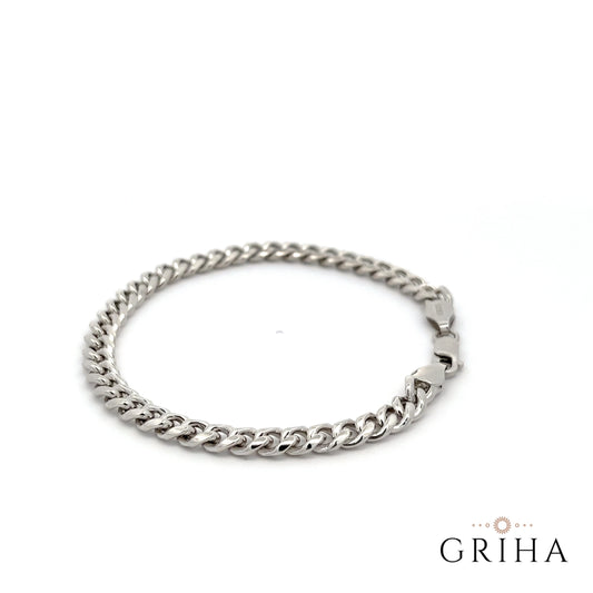 925 Sterling Silver Cuban Chain Bracelet 6mm
