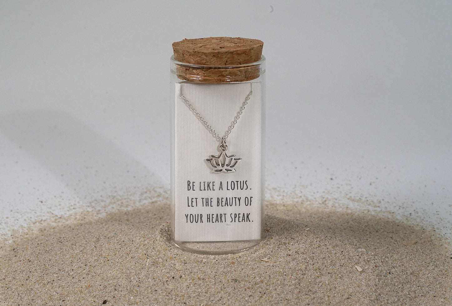 Silver Lotus Necklace - Griha Threads & Treasure