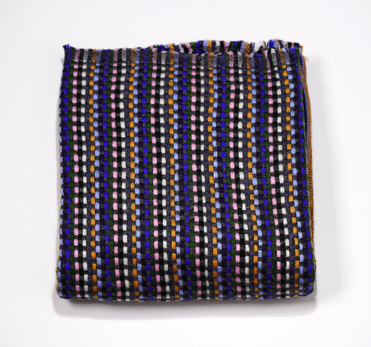 Pashmina Shawl made from Exclusive Cashmere- Bright Woven Designs - Griha Threads & Treasure